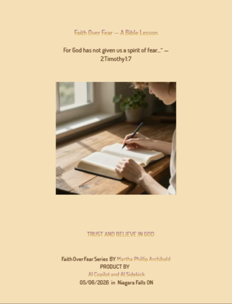 Faith Over Fear — Bible Lesson