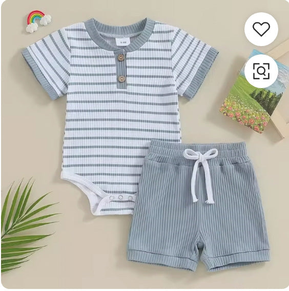 Newborn Two-Piece Baby Romper Set | High Quality Baby Wear