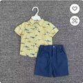 Toddler Boys 2-in-1 Short Sleeve Shirt & Shorts Summer Set (1-5 Years)