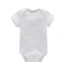 Unisex Newborn Baby Cotton Embroidery Romper – Short Sleeve Casual Bodysuit