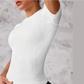 Women's Short-Sleeved Sports Top – Breathable Quick-Dry Running & Yoga Shirt