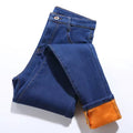 Women's Fleece Lined Skinny Jeans – Thick Stretch Slim Pencil Denim Leggings