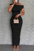 Women's Spaghetti Strap Sleeveless Slim Fit Bodycon Long Dress – Casual Party Dress