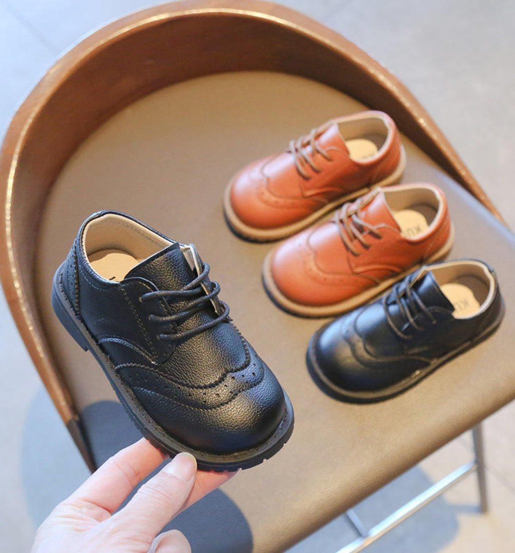 Children's PU Retro Dress Shoes 2026 – Boys' & Girls' Spring Fashion Shoes